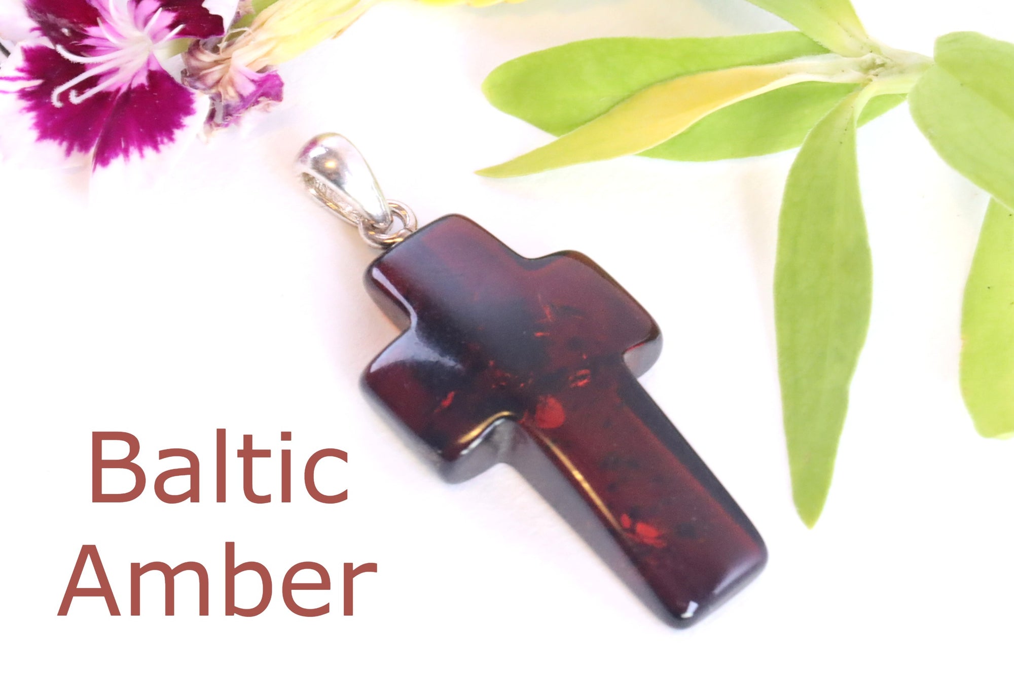 This Weeks Special Offer ! Baltic Amber Cross Pendant.