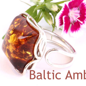 Baltic Amber Ring