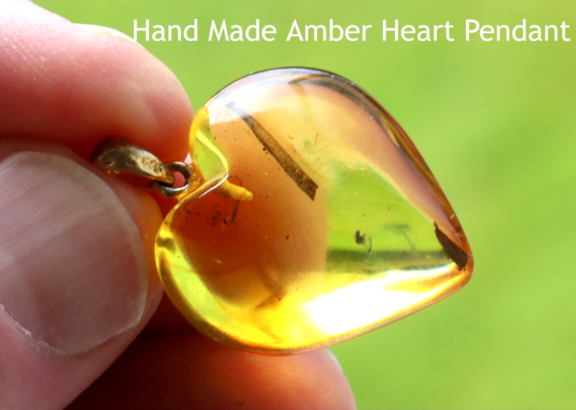 Baltic Amber Heart Pendant