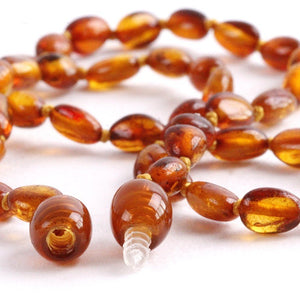 Honey Bean Amber Necklace for Children - Amber SOS
