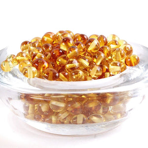 Honey Amber Beads with holes / (5mm to 5mm). Approx 90 amber beads in 10 grams - Amber SOS