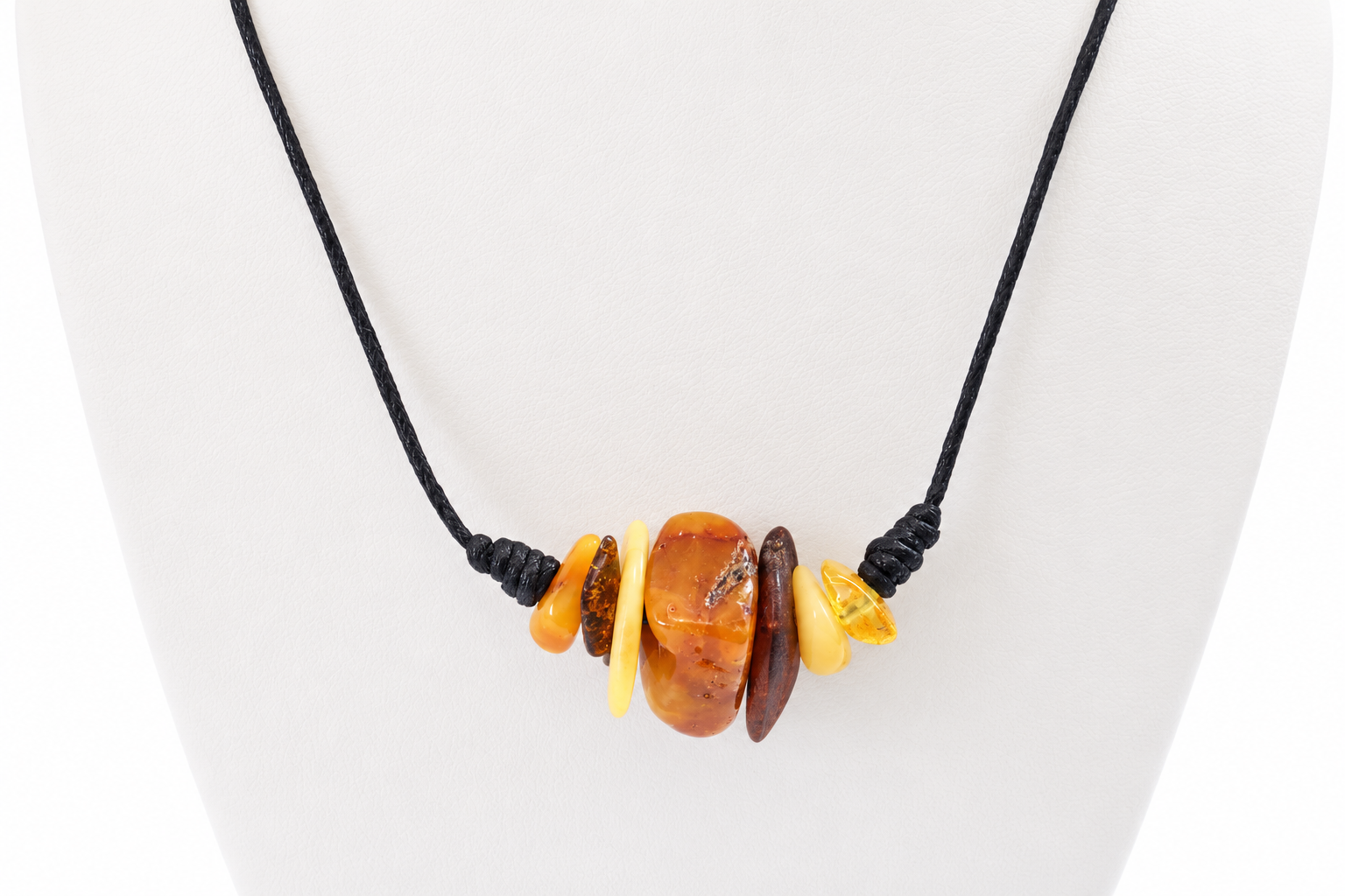 Handmade Baltic Amber Amulet Necklace