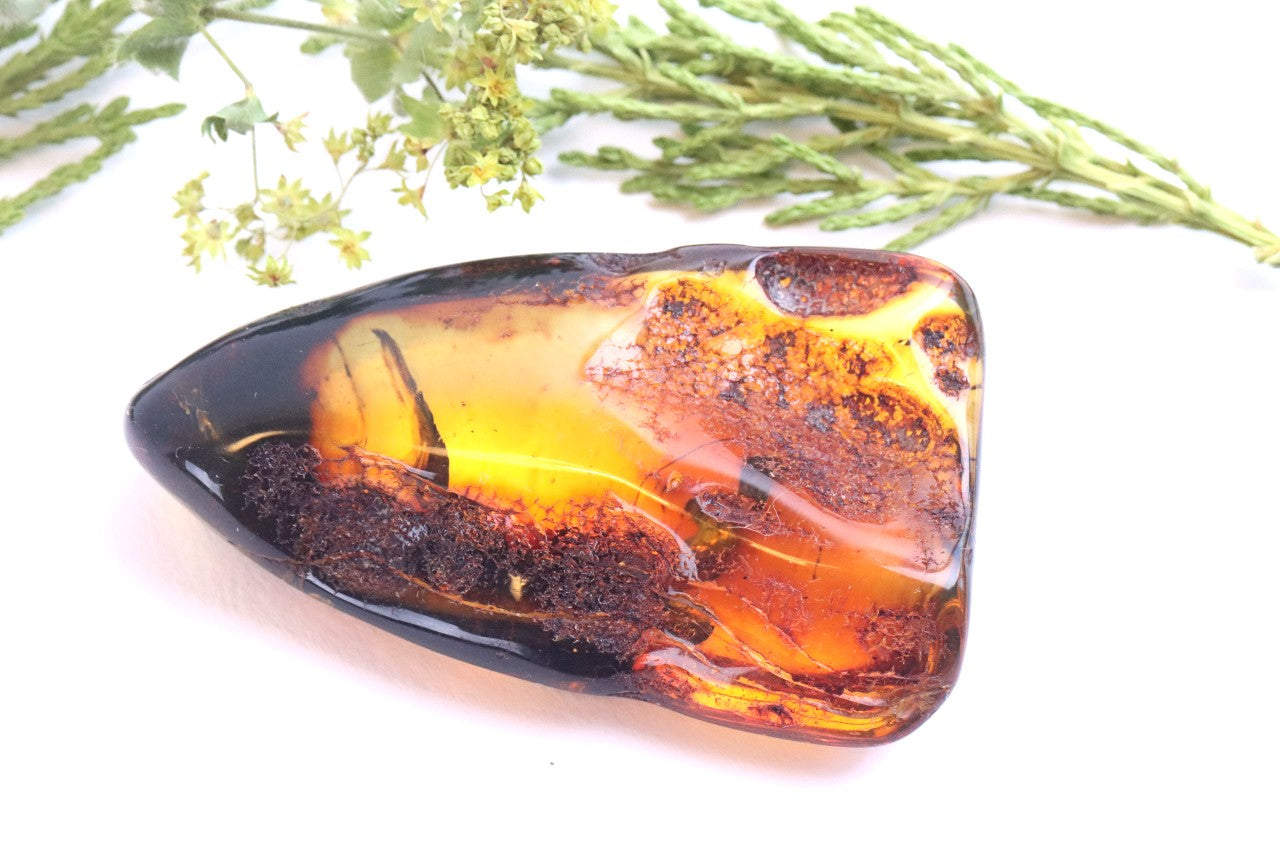 Viking Spear Shaped Baltic Amber – Natural Amber Gem Inspired by Odin’s Gungnir