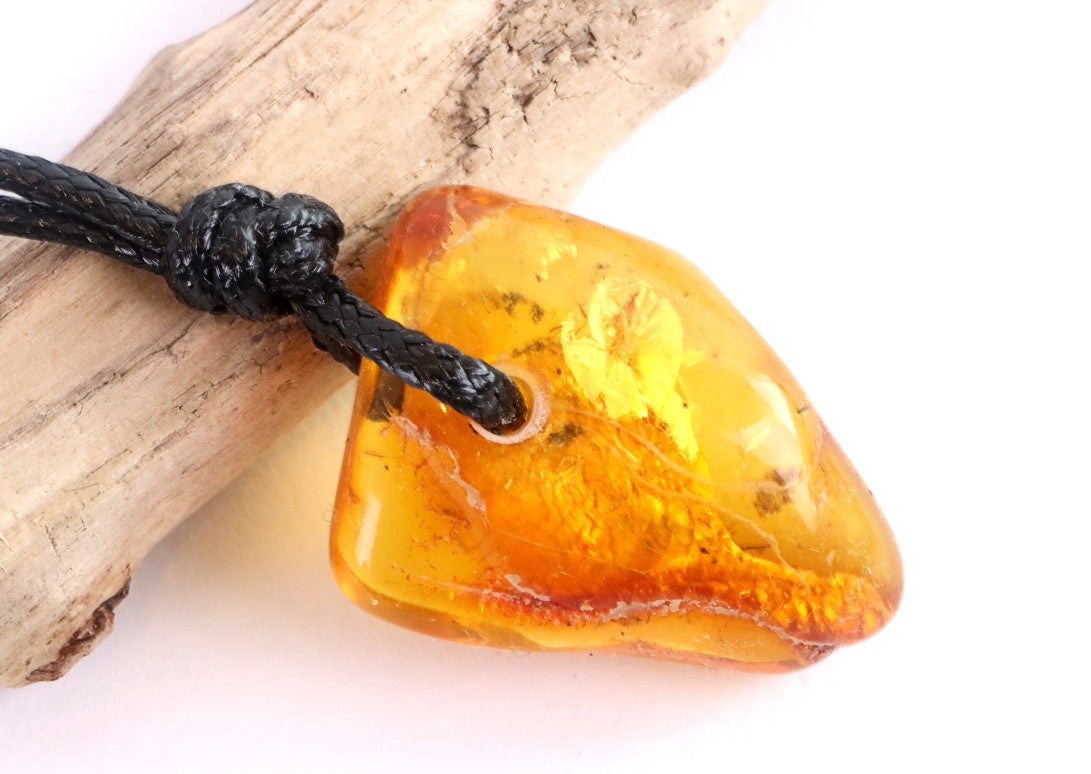 Unusal Insect in Baltic Amber Amulet