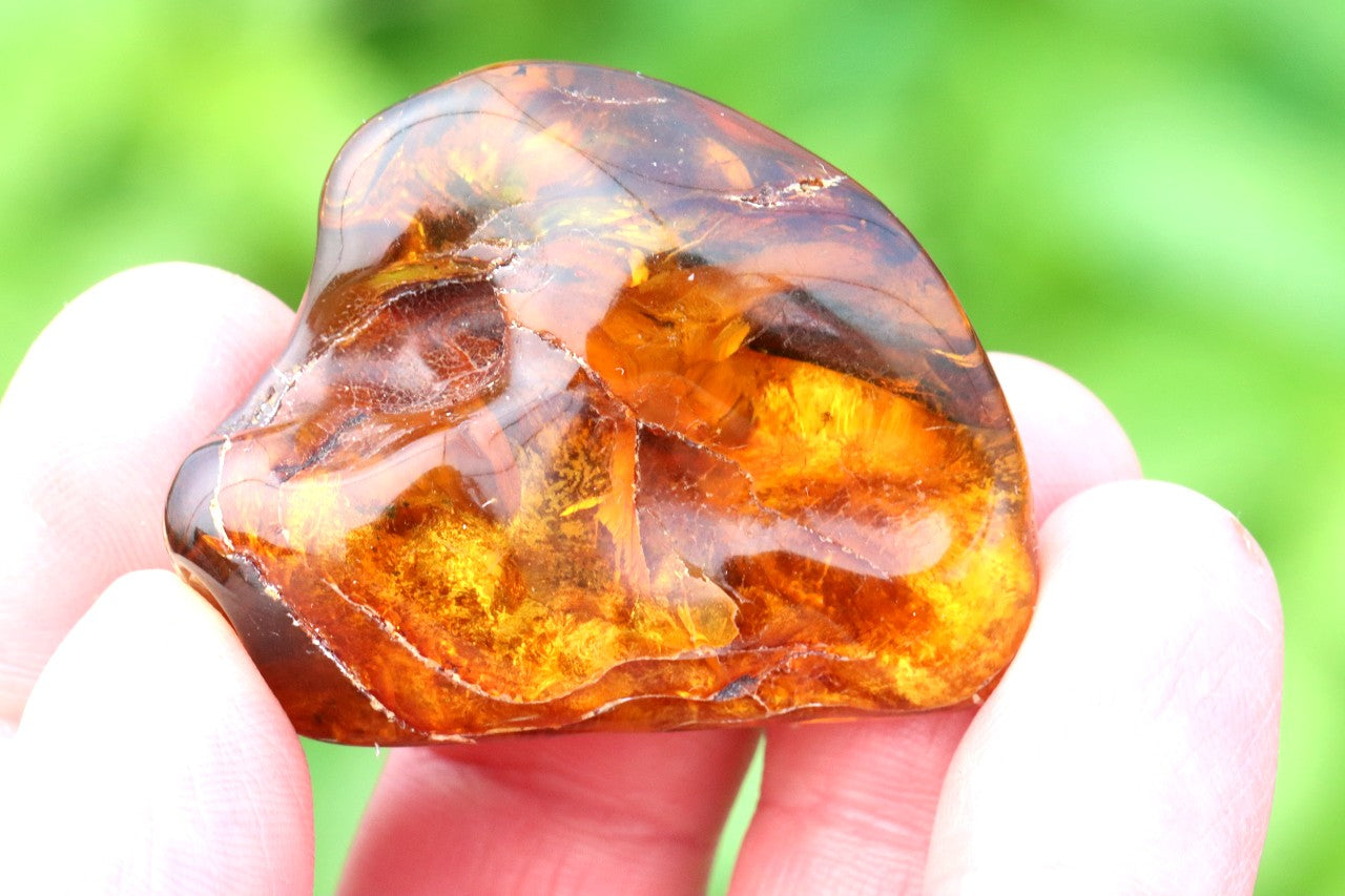 Baltic Amber Meditation Stone