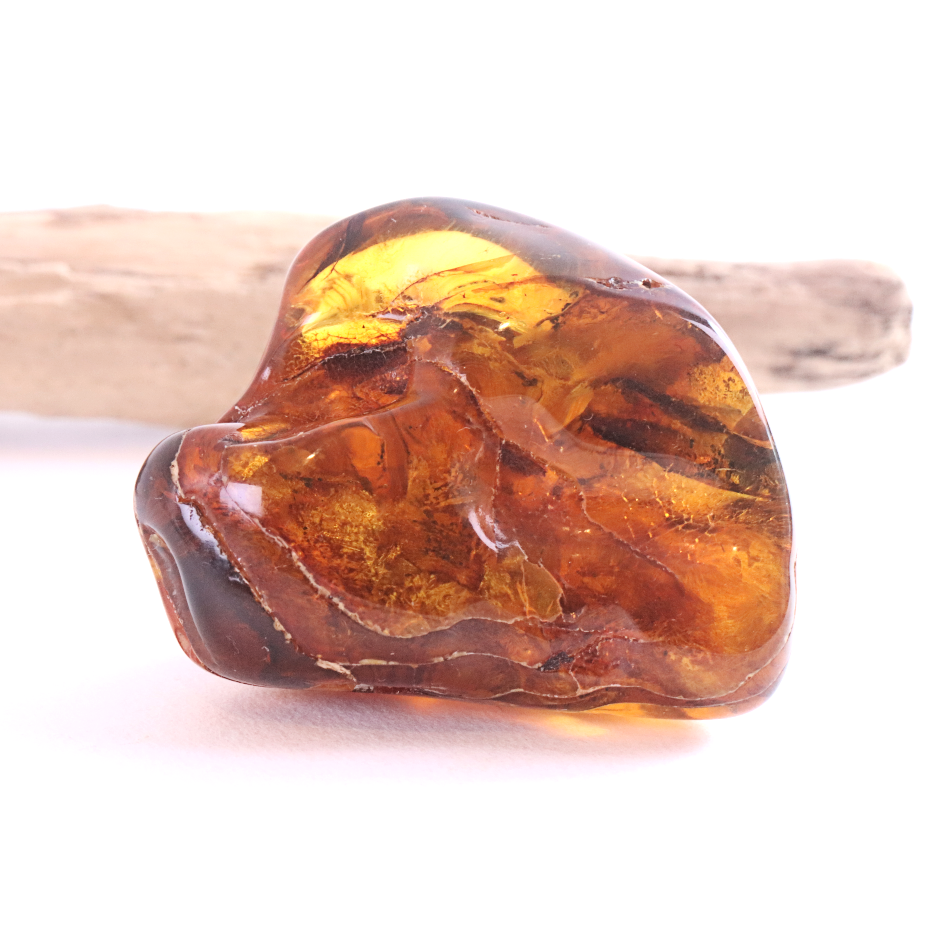 Baltic Amber Meditation Stone