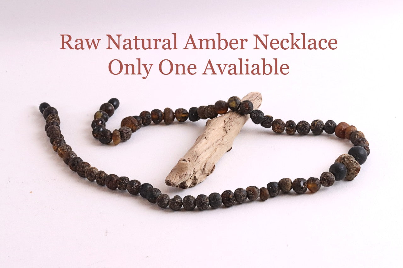 Raw Natural Amber Necklace