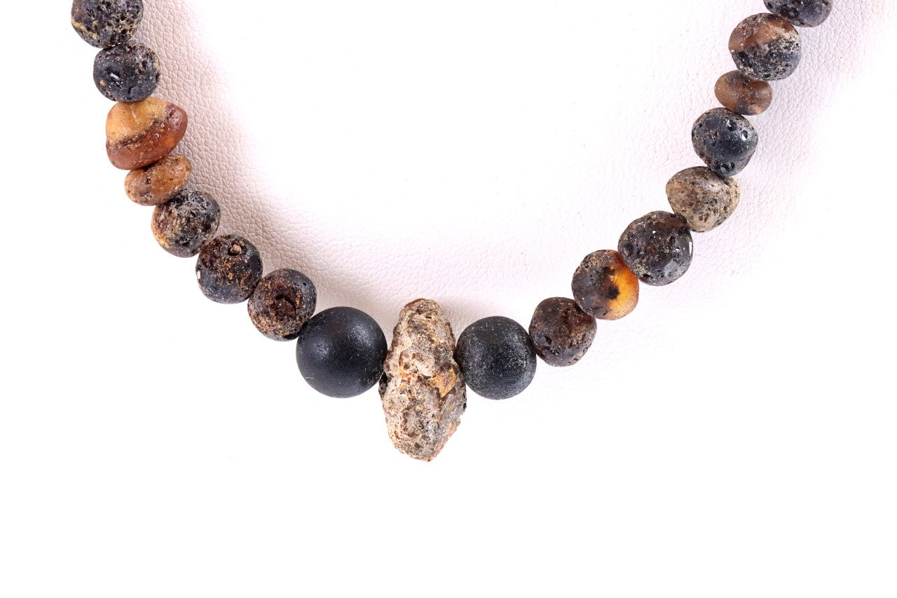 Raw Natural Amber Necklace