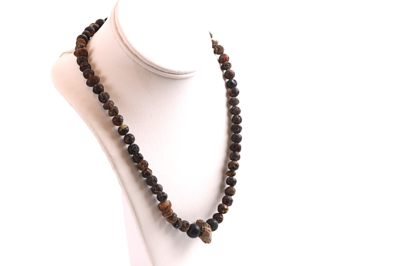 Raw Natural Amber Necklace