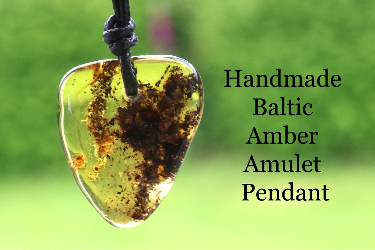 Natural Shape Baltic Amber Amulet