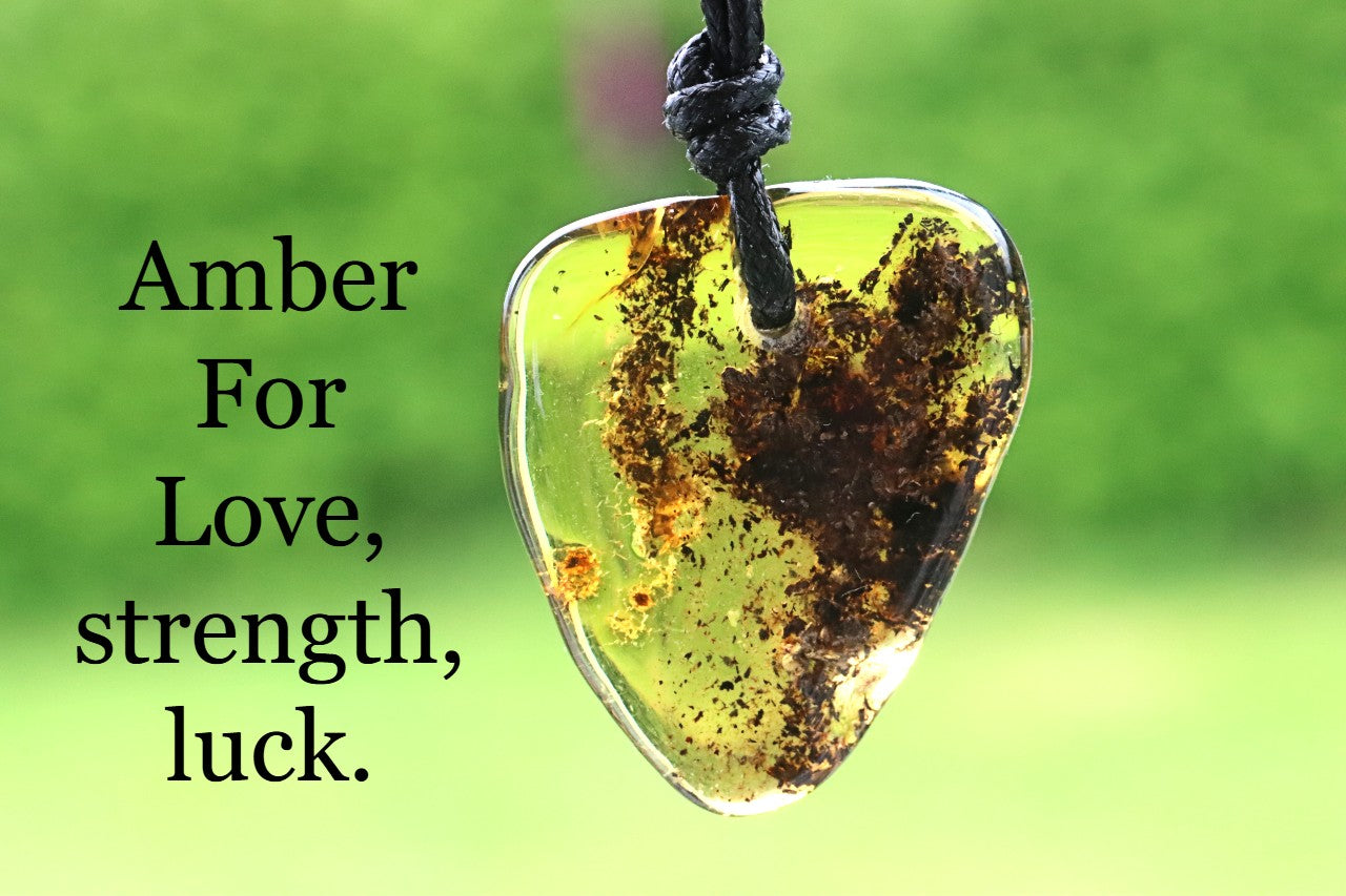Natural Shape Baltic Amber Amulet
