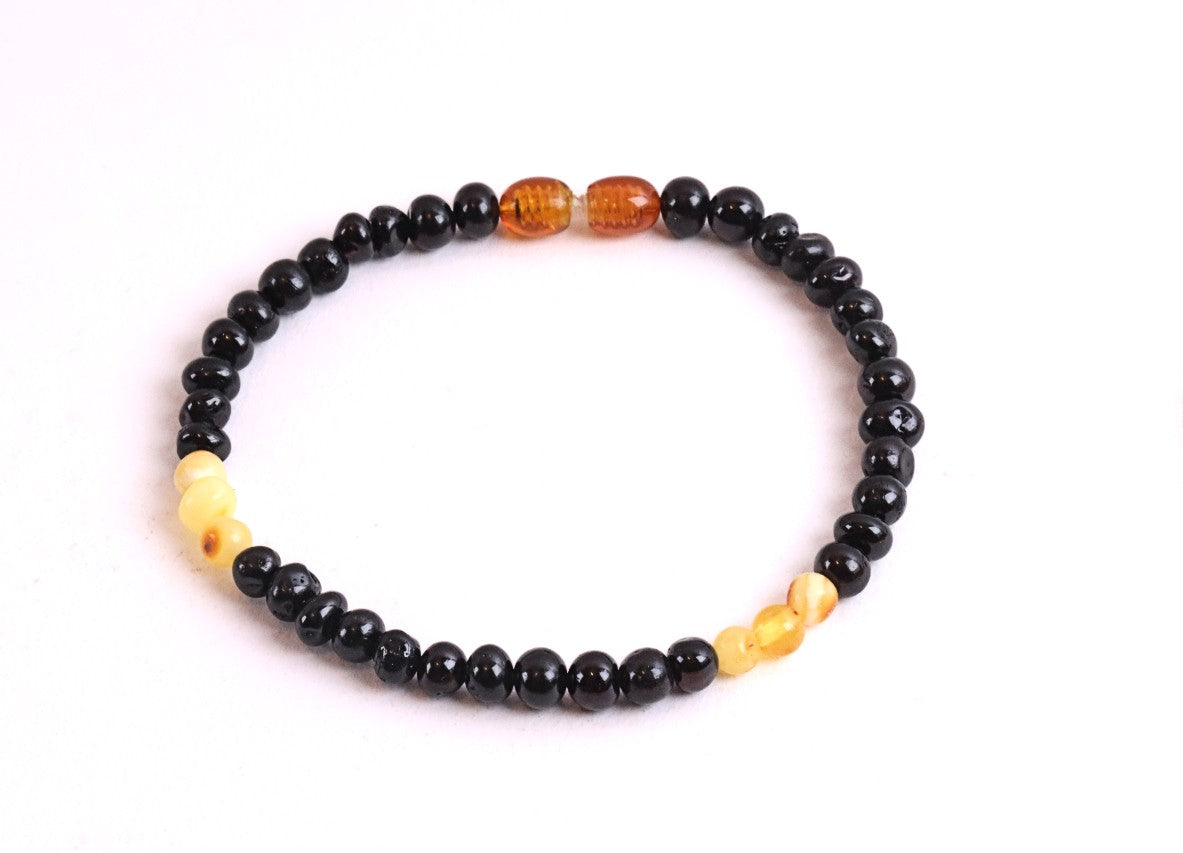 Dark Bead Adult Ankle Bracelet