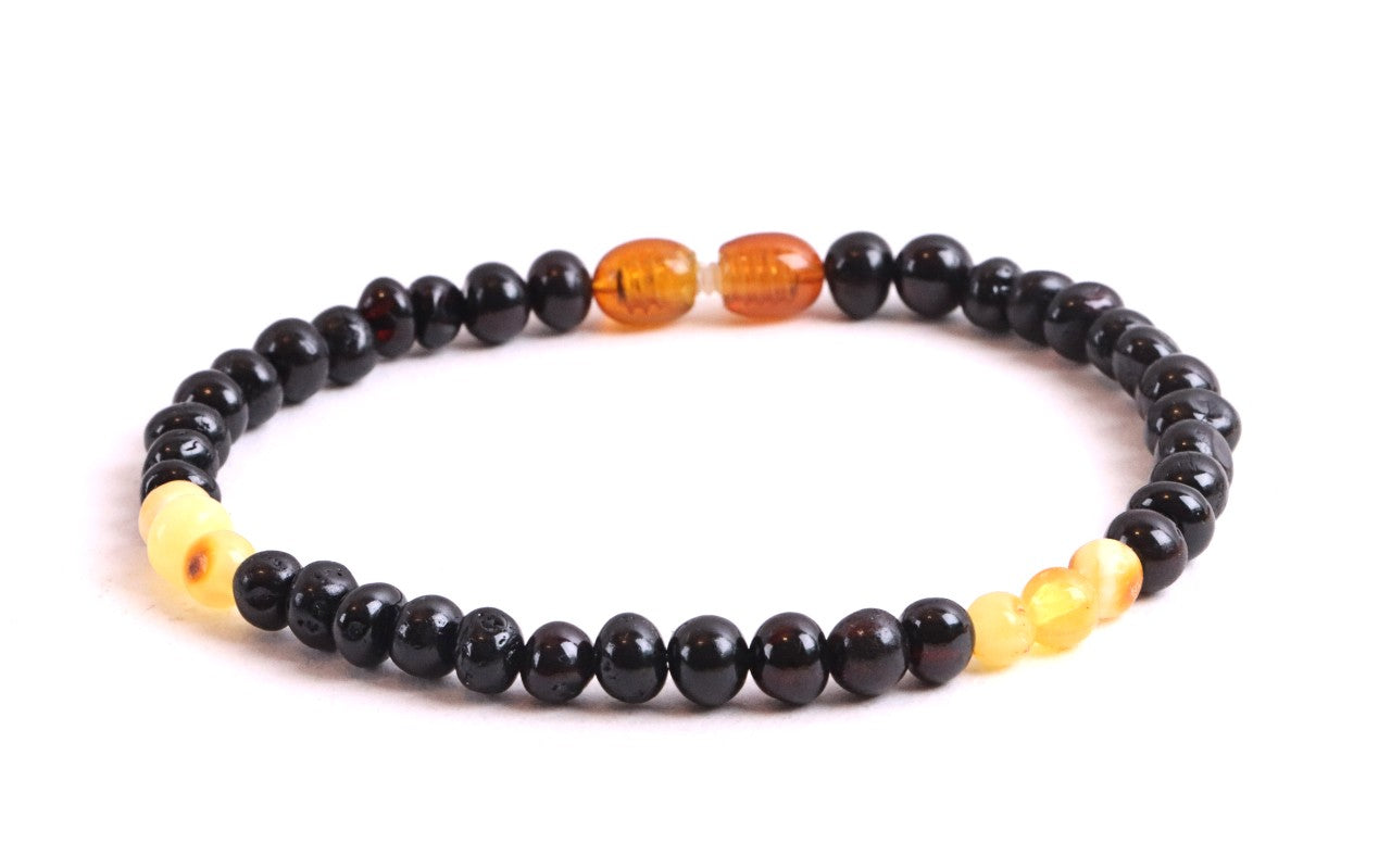 Dark Bead Adult Ankle Bracelet