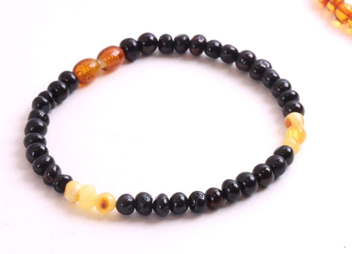 Dark Bead Adult Ankle Bracelet