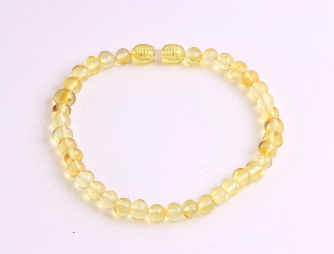 Light Honey Bead Adult Anklet