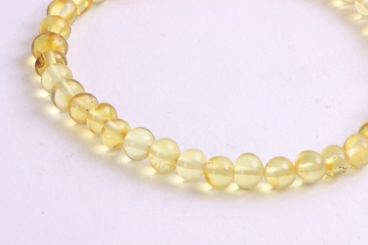 Light Honey Bead Adult Anklet