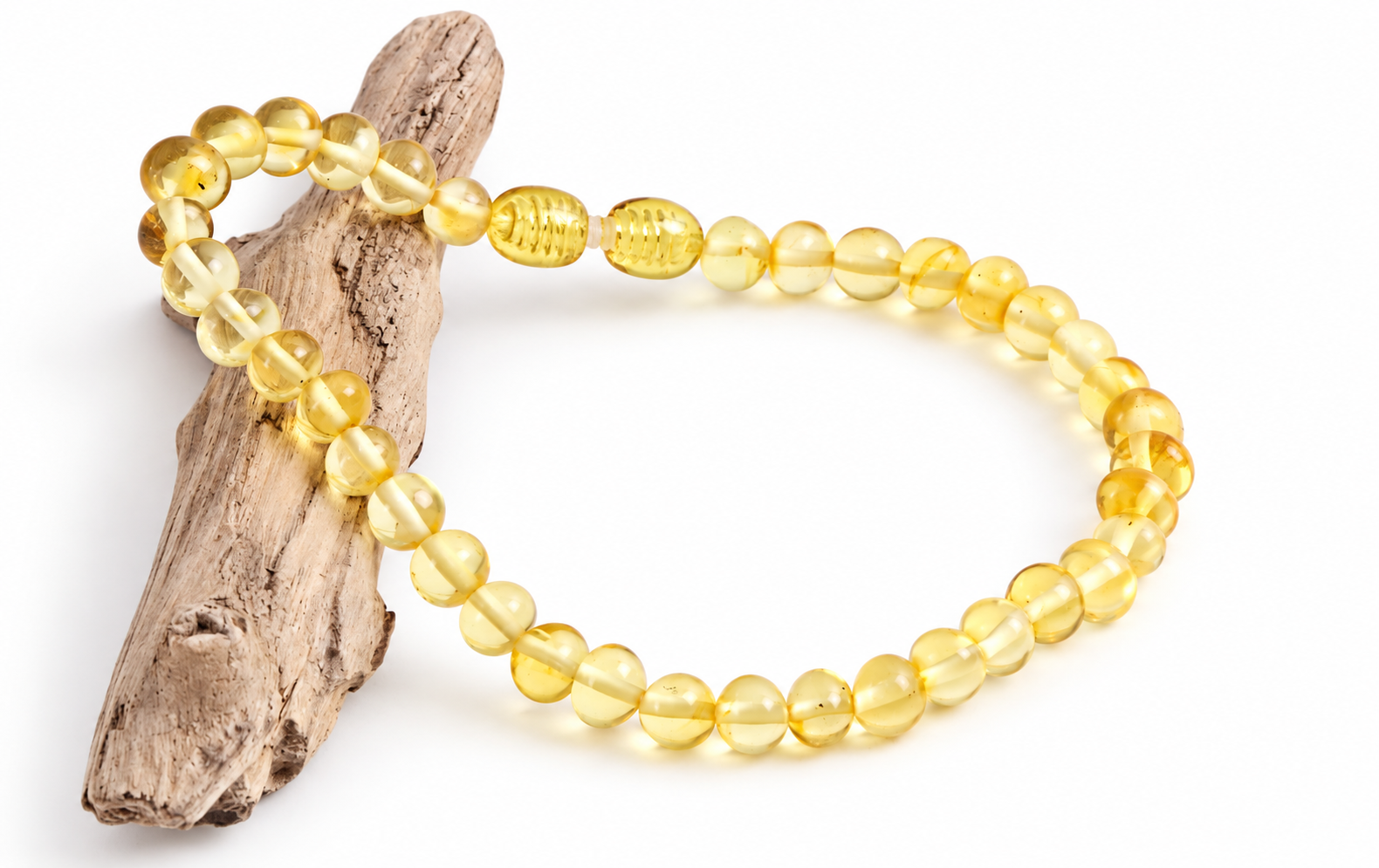 Light Honey Bead Adult Anklet