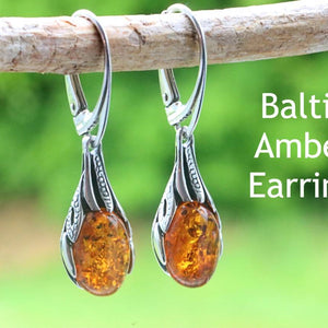 Vintage Amber Earrings