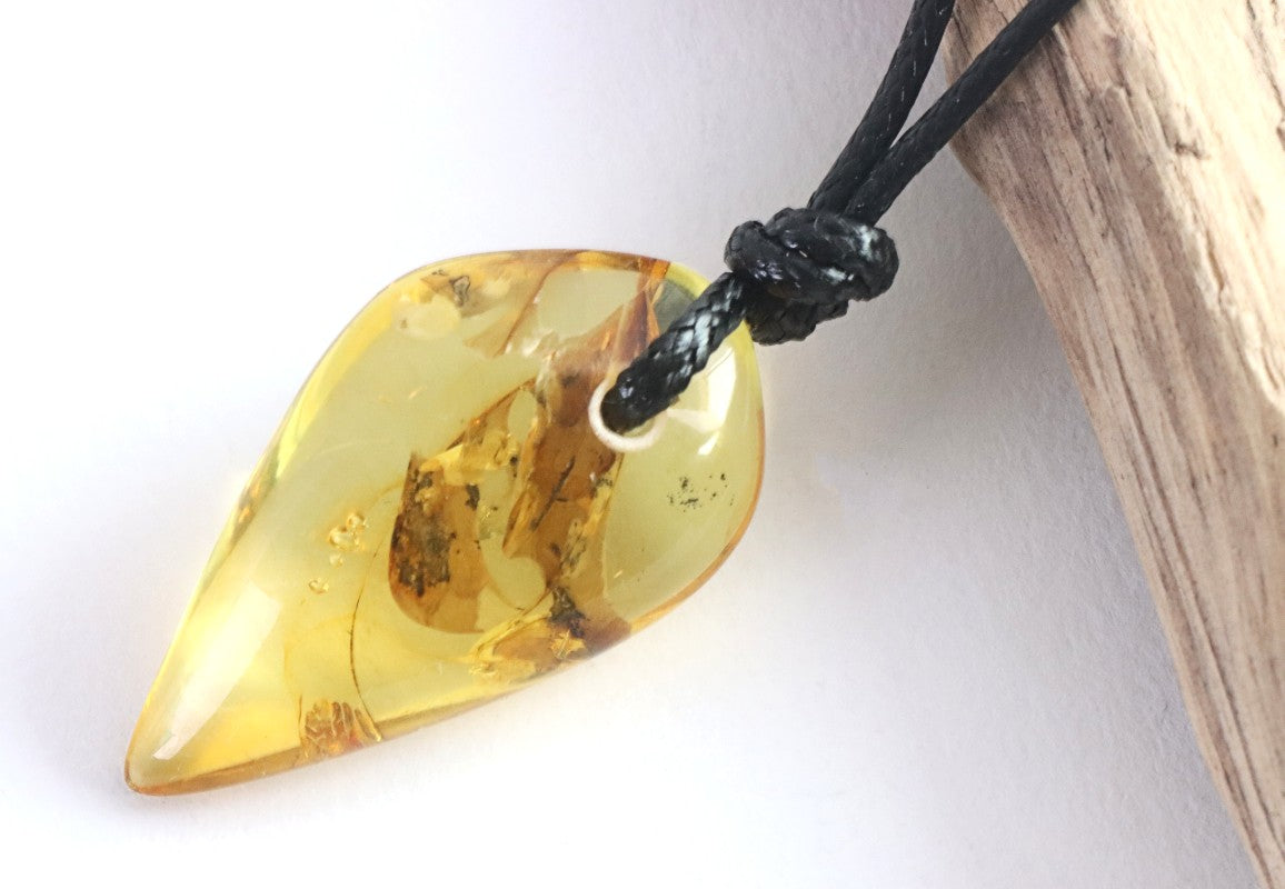 Natural Shape Baltic Amber Amulet