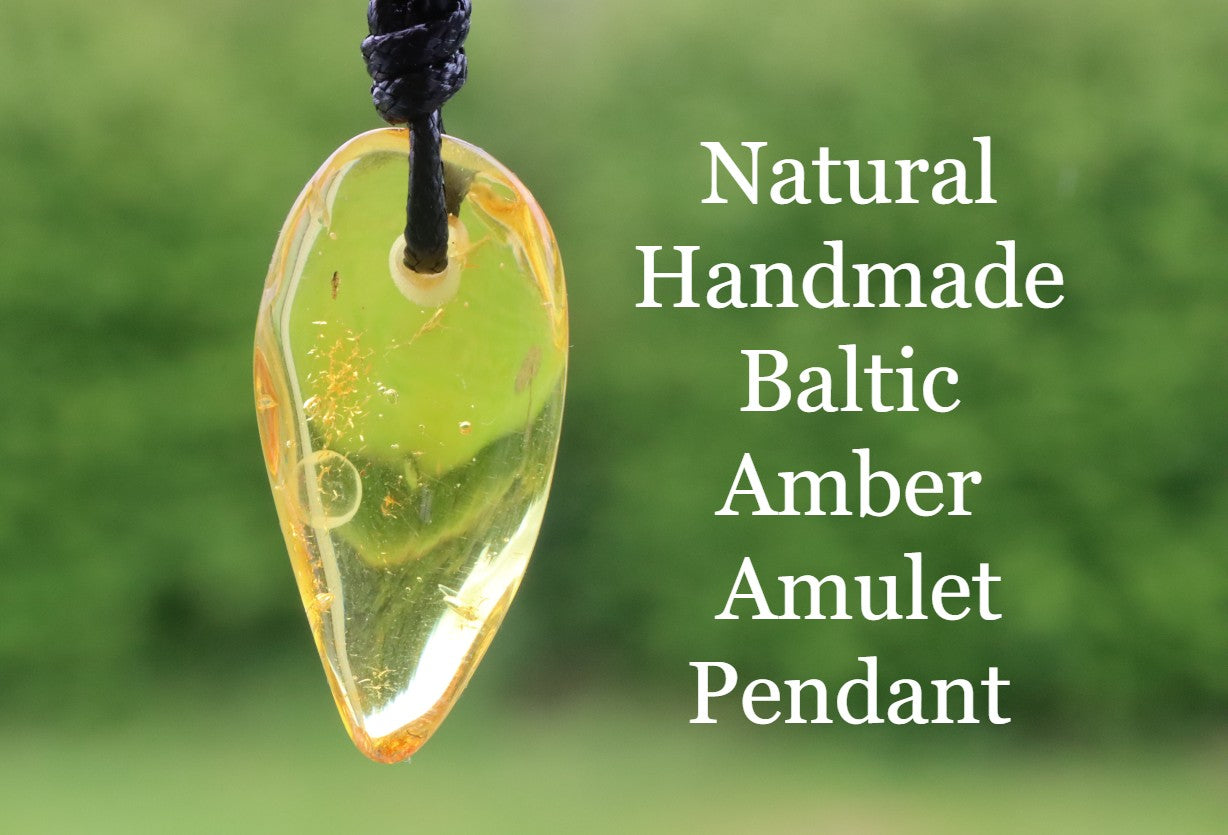 Pointed Amber Pendant
