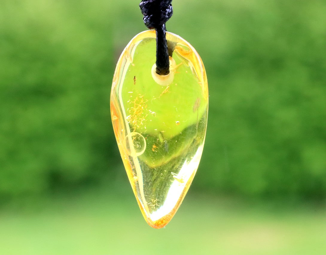 Pointed Amber Pendant