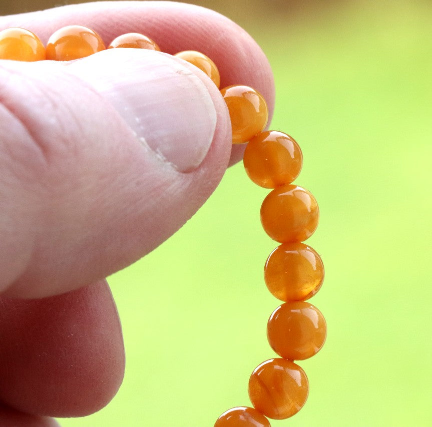 Make you own Jewelry 119 Amber Drilled Beads.