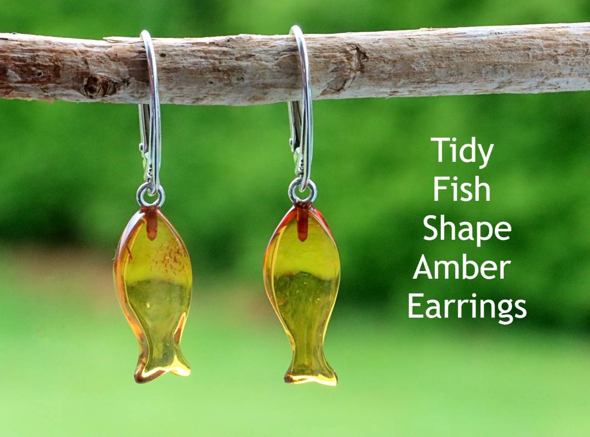 Amber earrings 2025 for sale