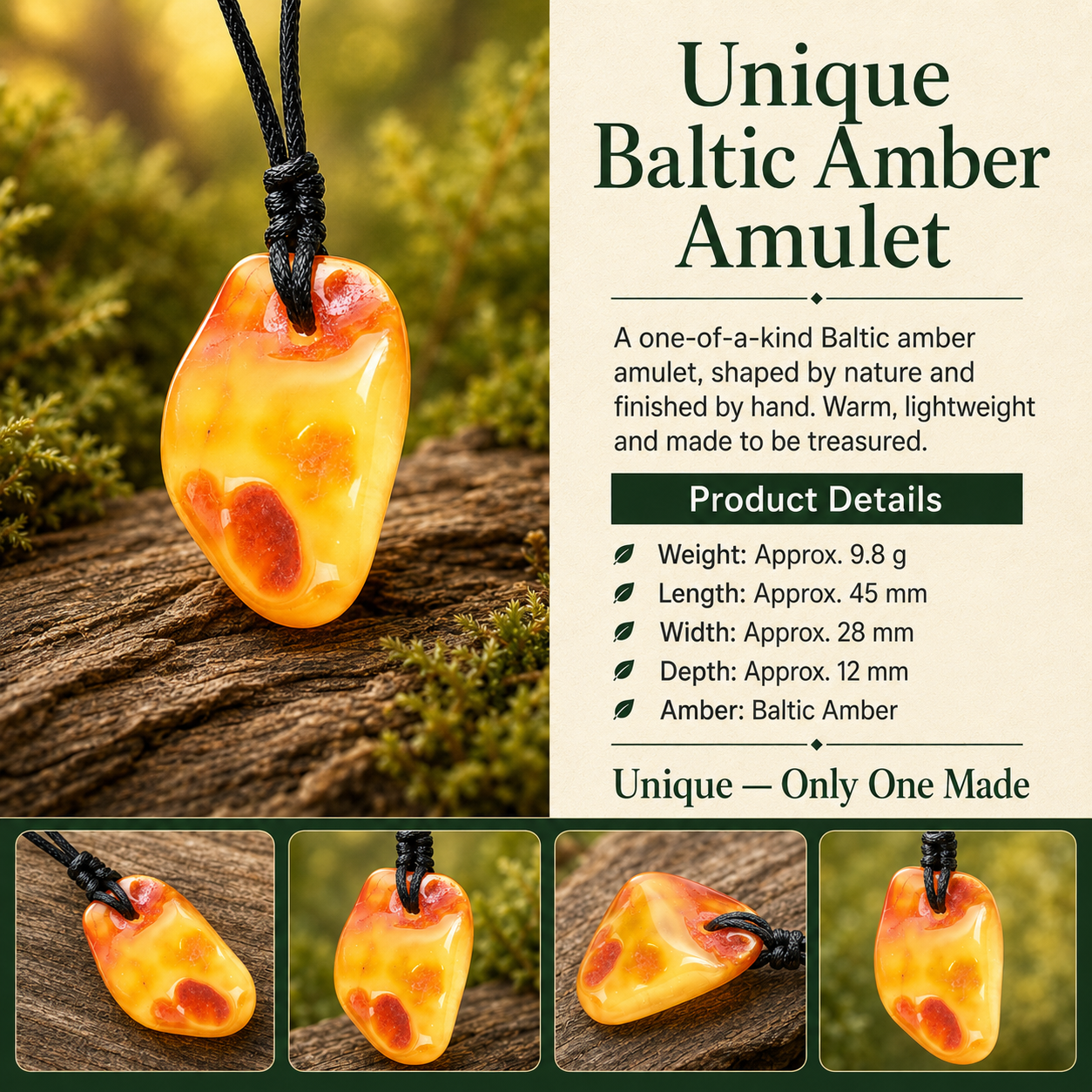 Authentic Amber Amulet
