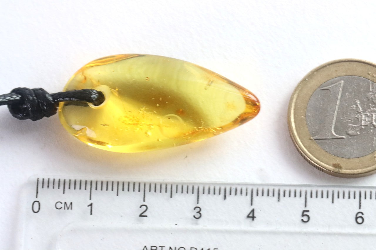 Pointed Amber Pendant