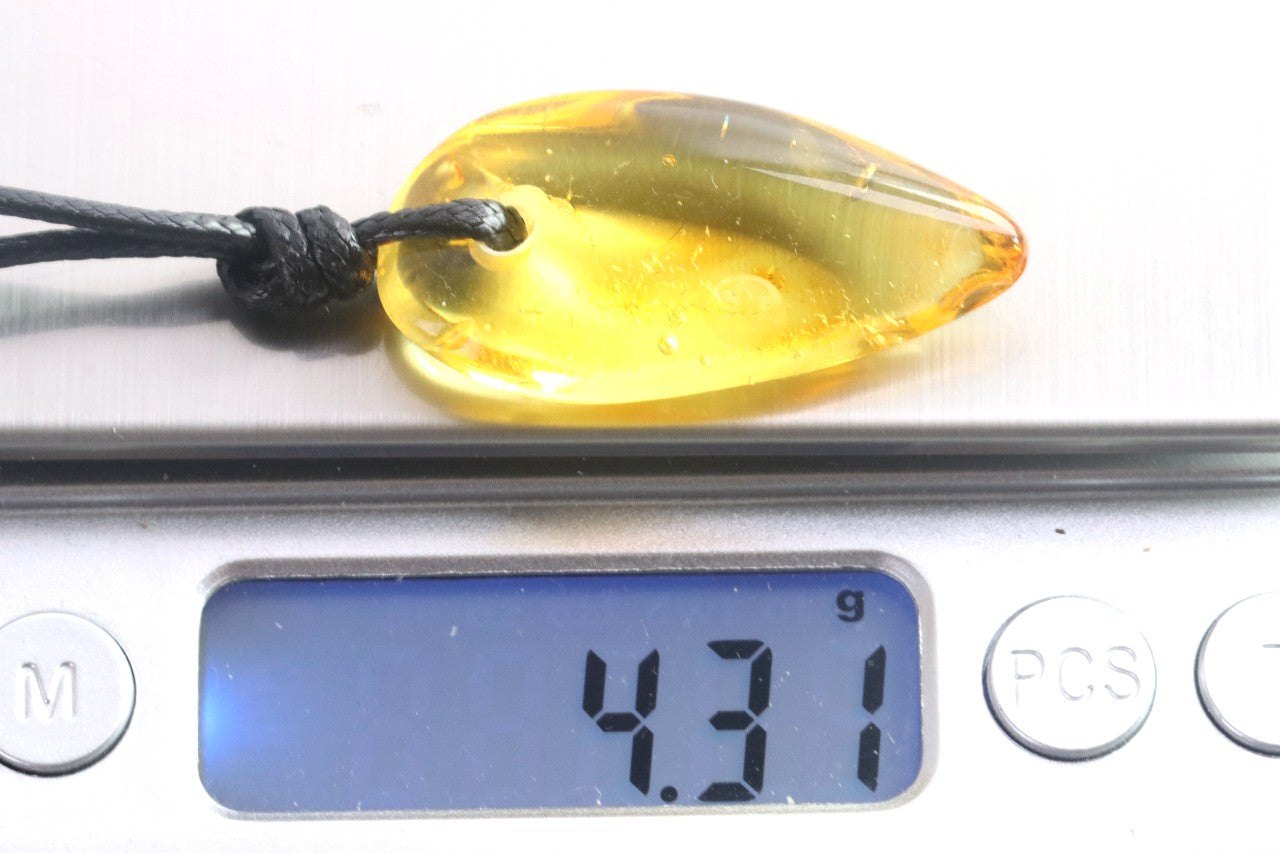 Pointed Amber Pendant