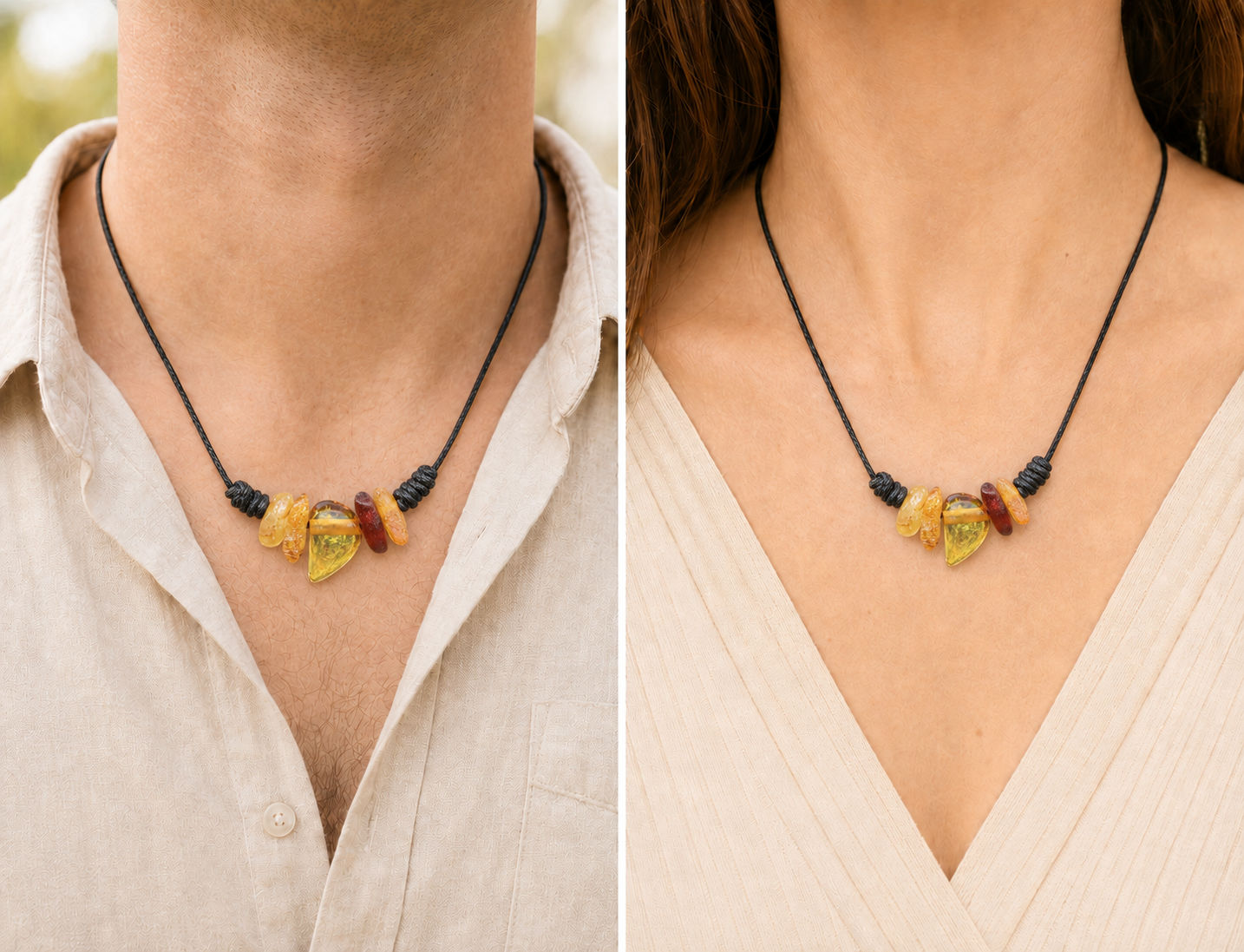 Pendant Charm - Natural  Baltic Amber Amulet