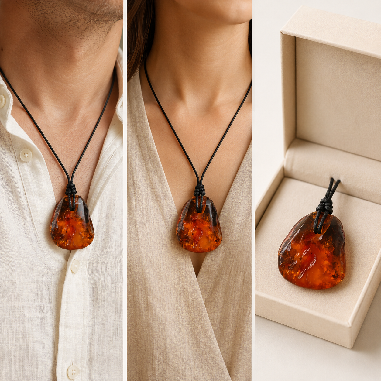 Natural Amber Amulet