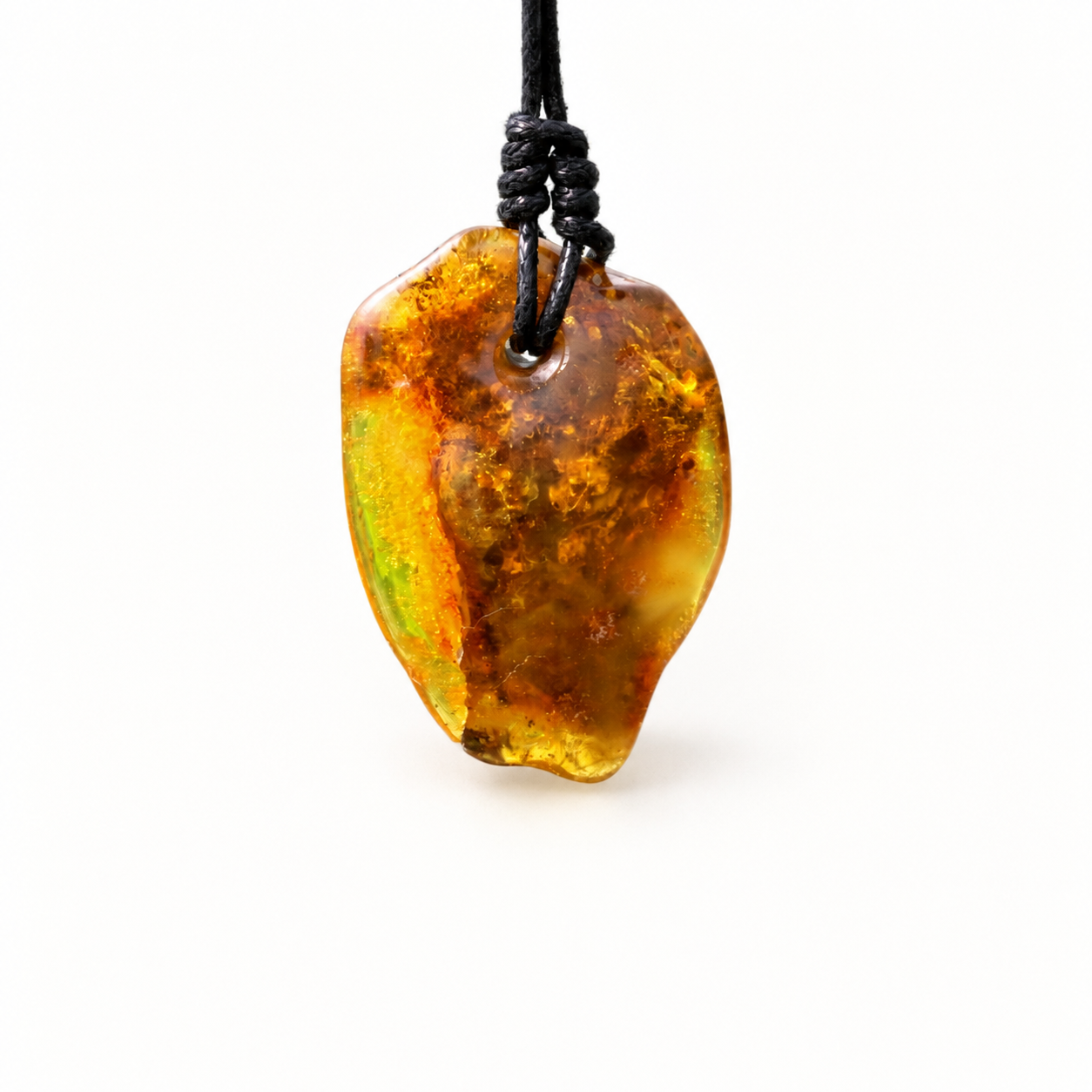Handmade One-of-a-Kind Large Natural Amber Amulet