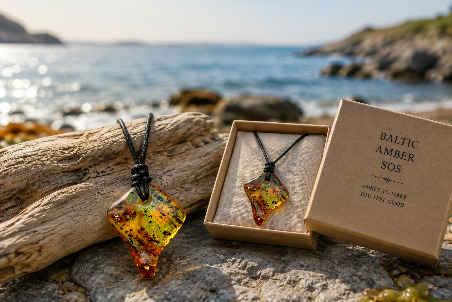 Healing Energy Natural Baltic Amber Amulet