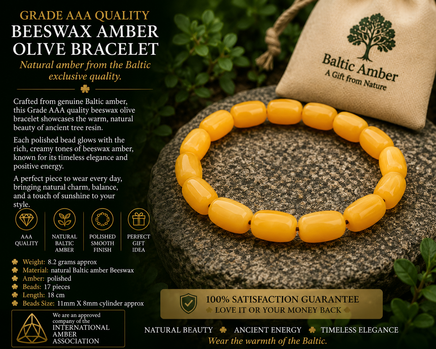 Butterscotch Amber Bracelet