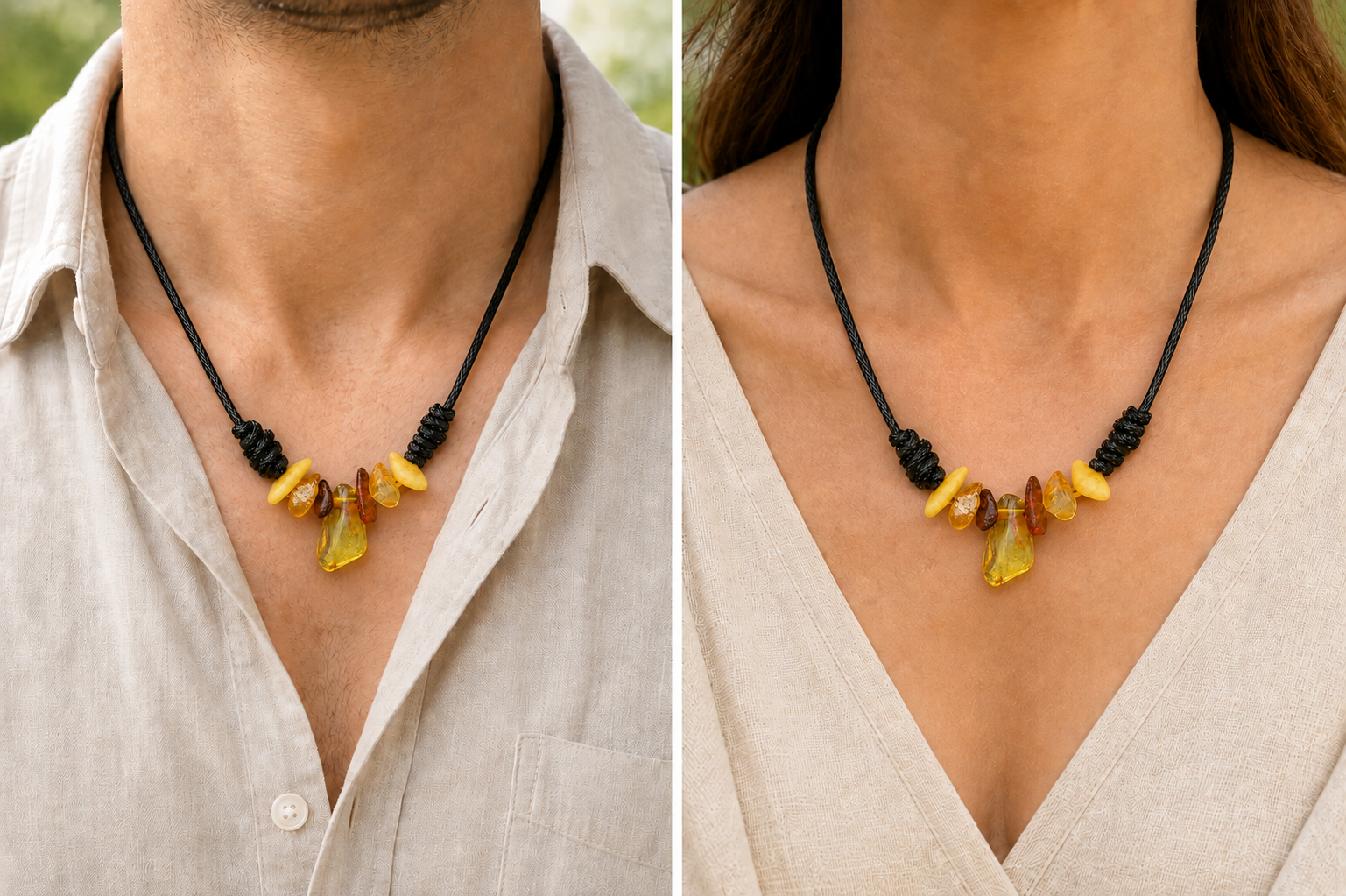 Natural Hand made Amber Pendant