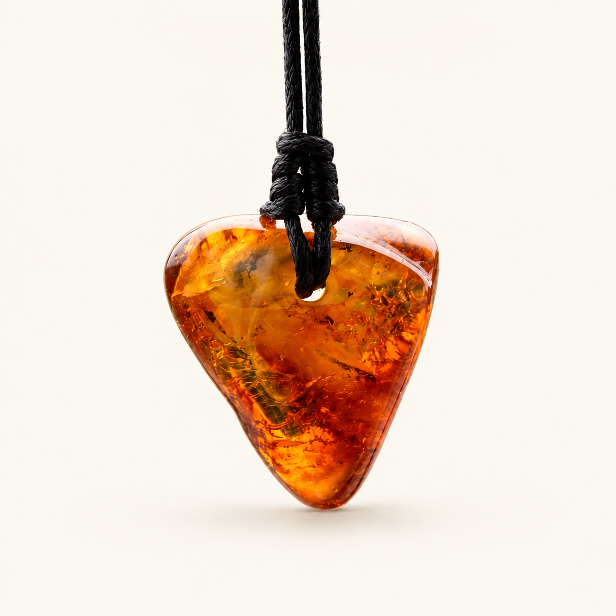 Natural Baltic Amber Amulet Pendant