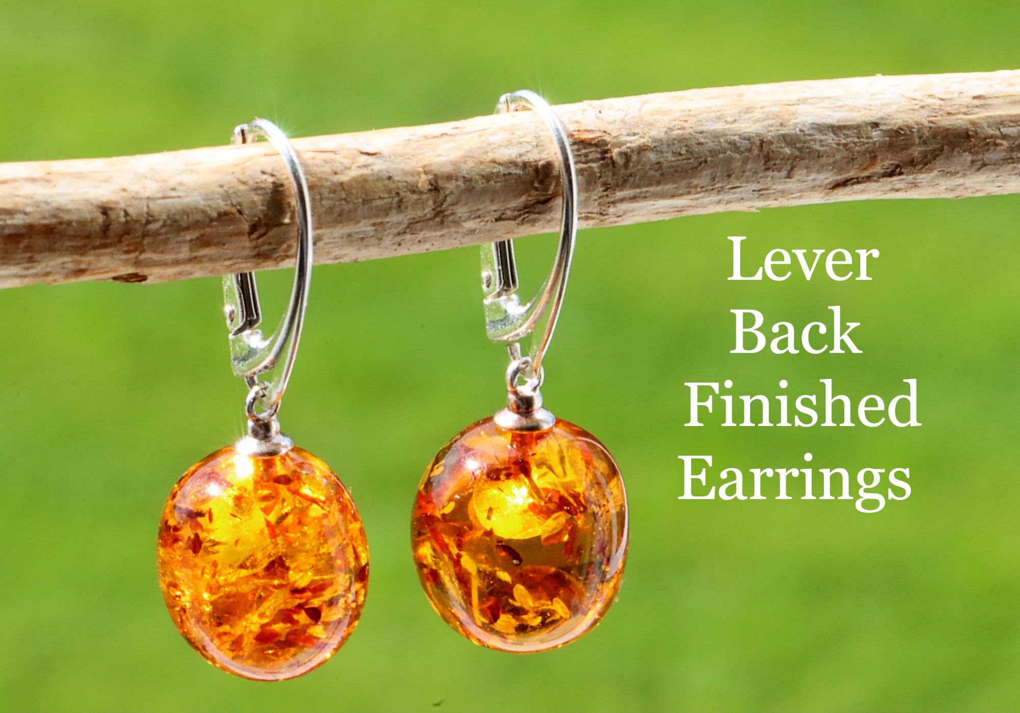 Amber Drop Earrings