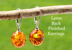 Amber Drop Earrings
