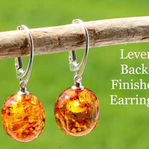 Amber Drop Earrings