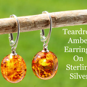 Baltic Amber Drop Earrings