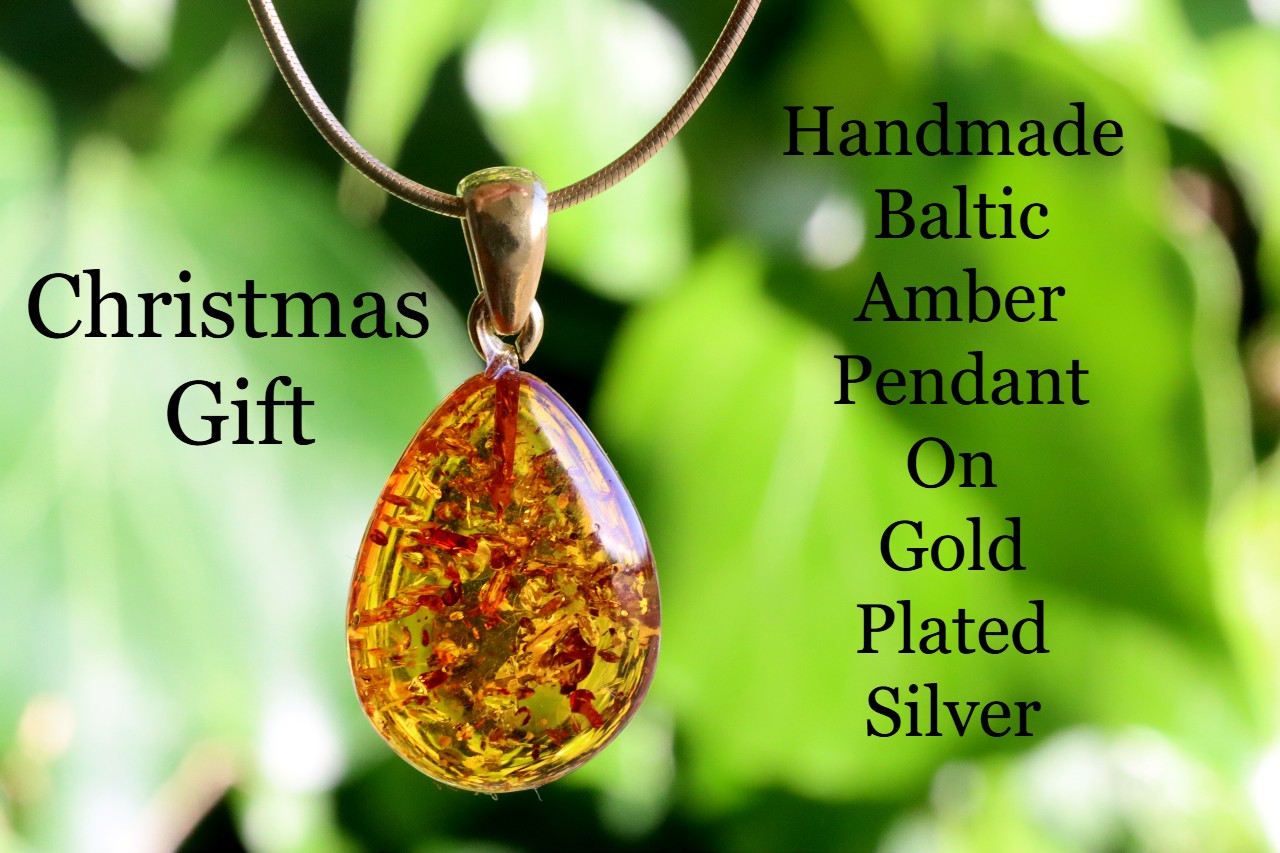 Golden Teardrop Pendant