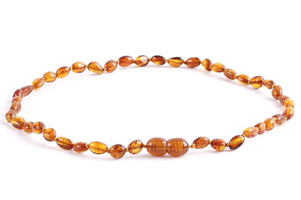 Amber Beads Ireland - Honey Bean Amber Necklace for Children - Amber SOS