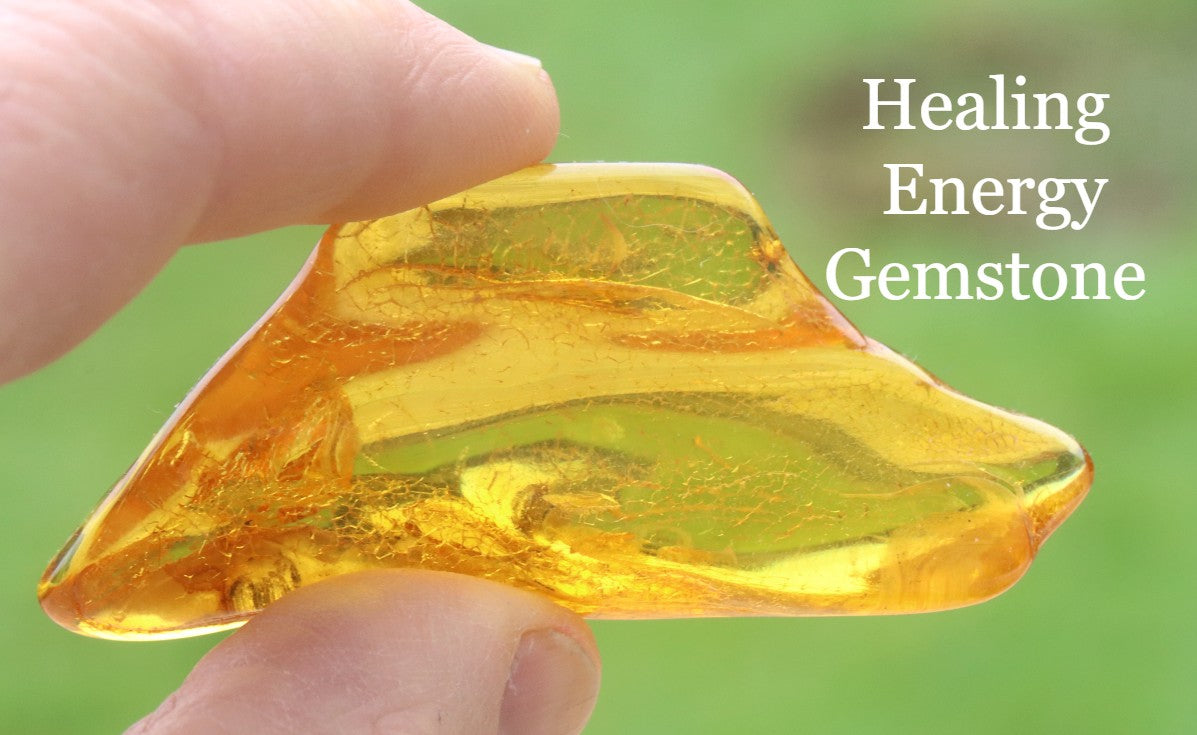 Amber Worry Stone – Stress Relief Smooth Meditation Palm Stone