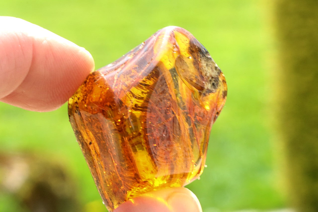 Baltic Amber Worry  Stress Relief Palm Stone for Meditation