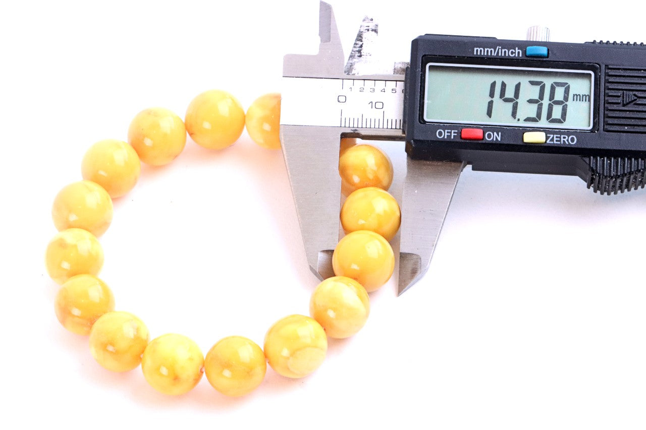 Baltic Amber Beeswax Bracelet