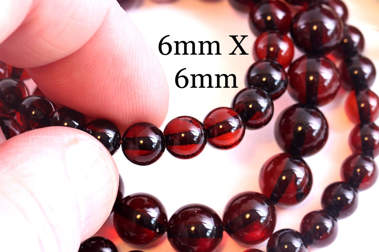 Grade AAA Quality Perfect Round Amber Beads For Crafting