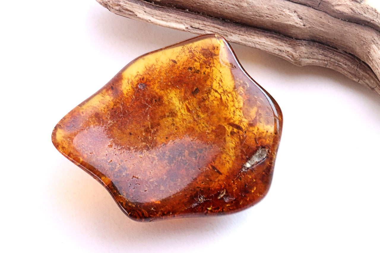 Smooth Baltic Amber Gemstone Presentation Box Included.