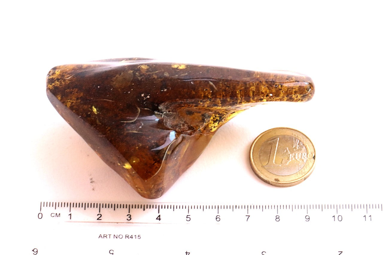 Large Natural Baltic Amber Gemstone (53g).