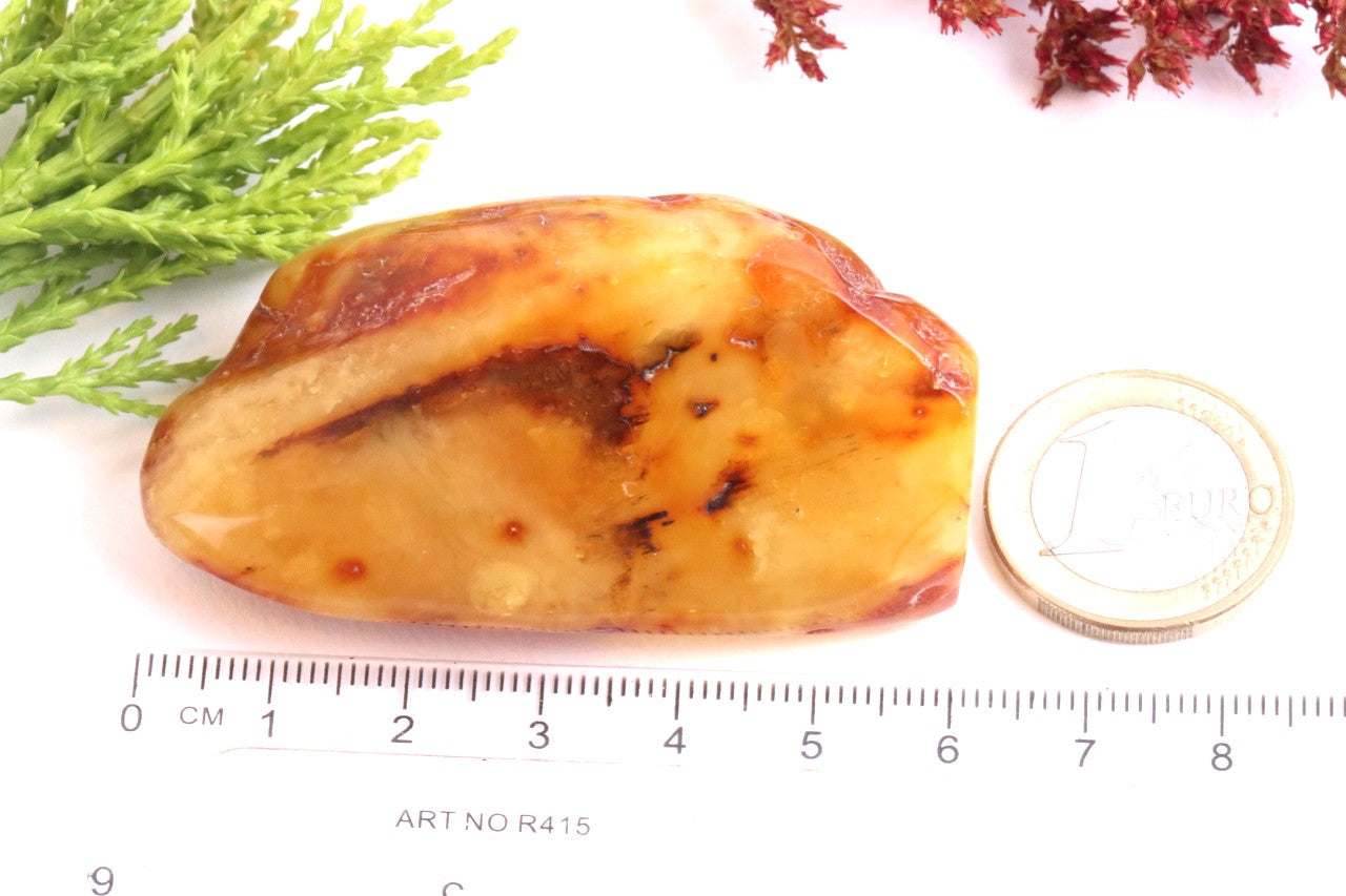 Smooth Natural Baltic Amber Gemstone